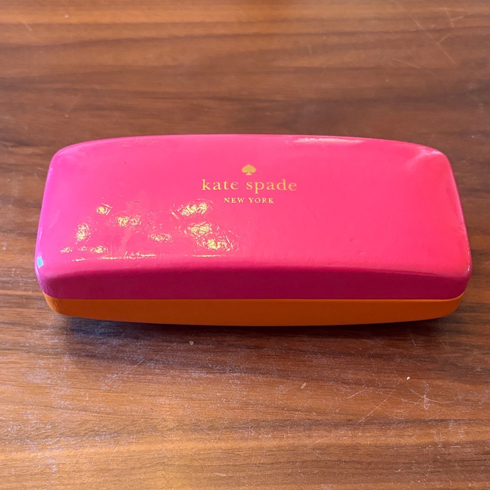 Kate Spade Pink and Orange Sunglasses Case